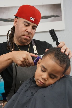 Charles, barber and stylist at Self Made Barber Studio