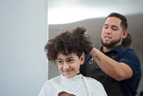 Client with a finished cut
